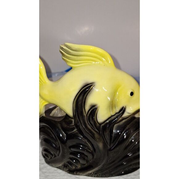 A Tropical Fish Ceramic Planter Pot Container Gardening Collectible Home Decor - Picture 2 of 10